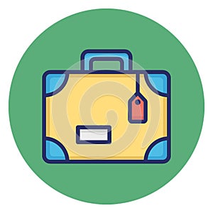 Attache, baggage Vector Icon which can easily edit