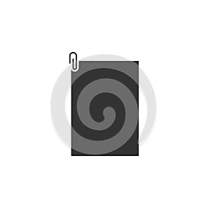 attached document isolated simple icon