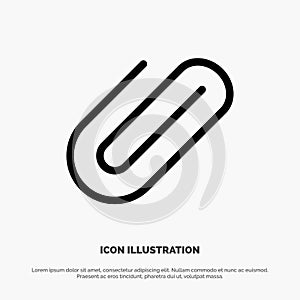 Attachment, Attach, Clip, Add solid Glyph Icon vector