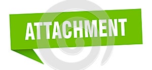 attachment banner. attachment speech bubble.