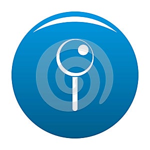 Attachment pin icon blue vector