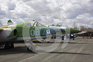 Attack aircraft, fighters and helicopters at the Aviation Museum.