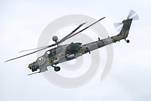 Attack helicopter Mi-28NM (RF-13490, Night hunter) in flight