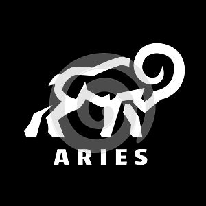 Attacking ram, logo.