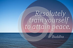 Attain peace Buddha