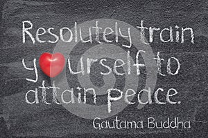 Attain peace Buddha