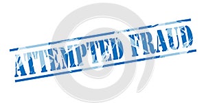 Attempted fraud blue stamp