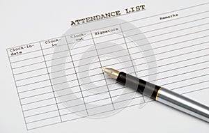 Attendance list photo