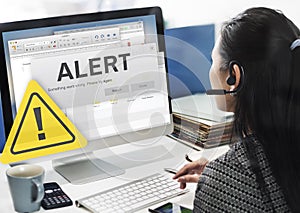 Attention Alert Connection Interrupted Warning Concept