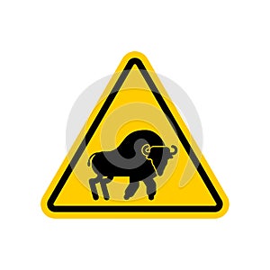 Attention Bison. Caution Aurochs. warning Zubr. Admonition Wild