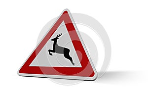Attention deer crossing