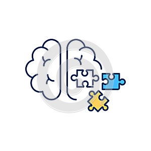 Attention deficit disorder RGB color icon photo