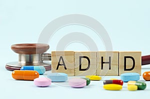 Attention deficit hyperactivity disorder or ADHD concept