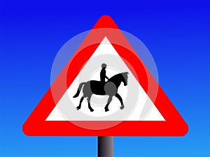 Attention horse riders sign