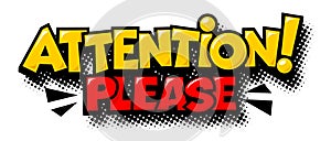 attention please warning sign