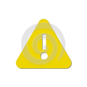 Attention sign - caution alert symbol - exclamation mark illustration, attention icon photo