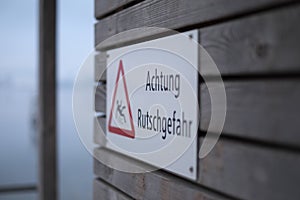 Attention slip hazard