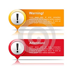 Attention and Warning Banners