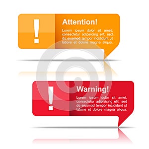 Attention and Warning Banners photo