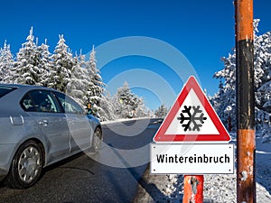 Attention winter onset in german