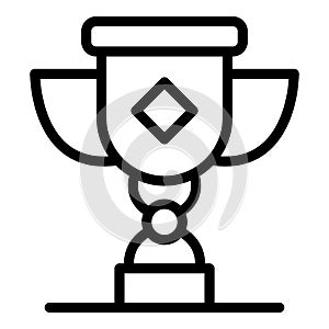 Attestation award icon, outline style