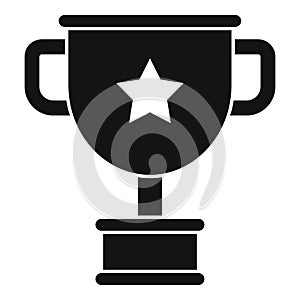 Attestation cup icon, simple style