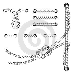 Attested document rope stitch and loops - file filing suturing