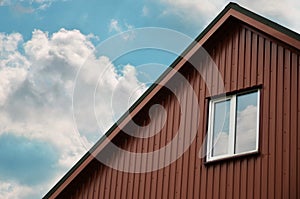 Attic with a small window