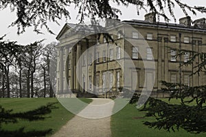 Attingham park house Atcham Shropshire through the trees photo