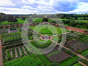 Attingham Park Walled Gardens Drone Image