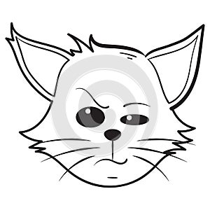 attitude cat. Vector illustration decorative design