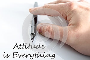 Attitude is Everything Concept