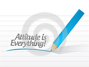 Attitude is everything message