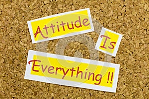 Attitude everything positive outlook encouragement optimism motivation success