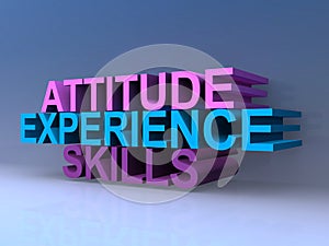 Attitude experience skills