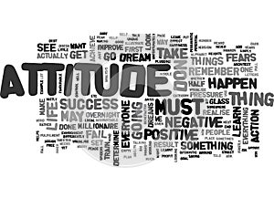 Attitudes And Gratitude Word Cloud photo