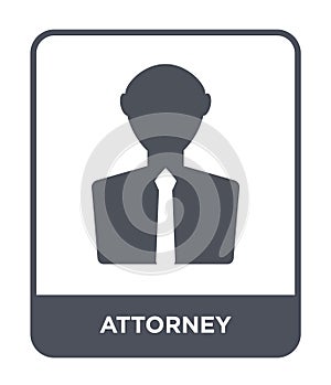 attorney icon in trendy design style. attorney icon isolated on white background. attorney vector icon simple and modern flat