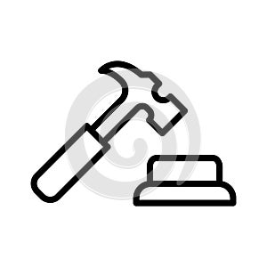Attorney Iconvector icon which can be easily modified or edit