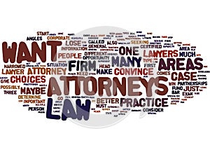 Attorneys Word Cloud Concept
