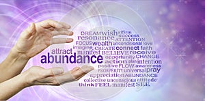 Attract Abundance Word Cloud