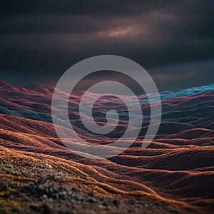 Attract Blue Line Movement, Abstract Wave Line, Light Technology Background