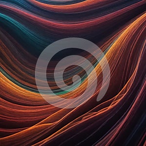 Attract Blue Line Movement, Abstract Wave Line, Light Technology Background