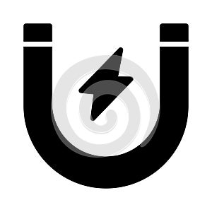 Attract glyph flat vector icon