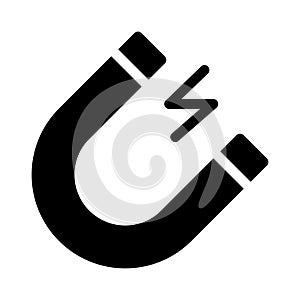 Attract glyph flat vector icon