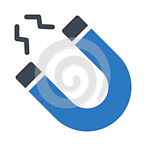 Attract vector glyph color icon