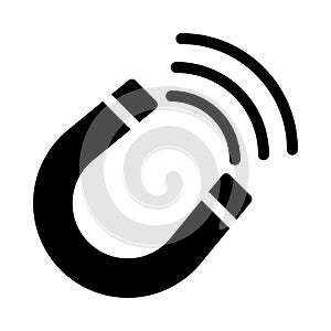 Attract vector glyph flat icon