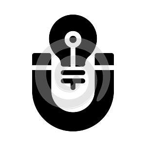 Attract vector glyph flat icon