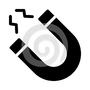 Attract vector glyph flat icon