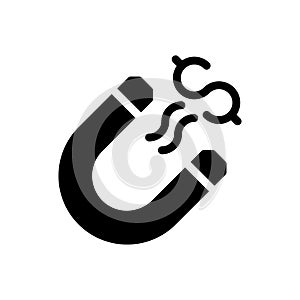 Attract vector glyph flat icon