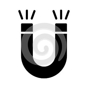 Attract thin glyph flat icon